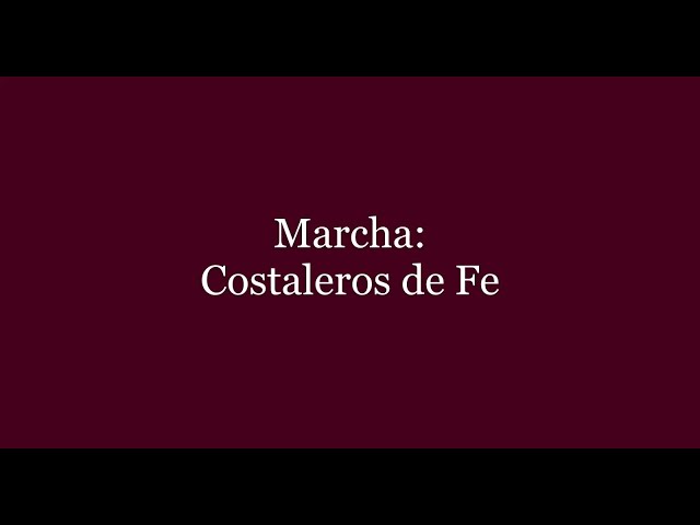 Marcha: Costaleros de Fe. Papel de tambor