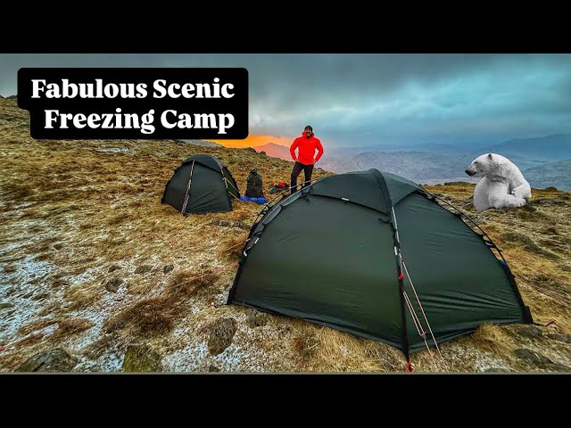 🥶 COLD & WILD NIGHT IN THE LAKE DISTRICT 🏔️ |GREAT CAMP ⛺️ |