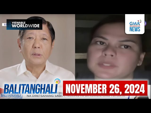 Balitanghali Express: November 26, 2024