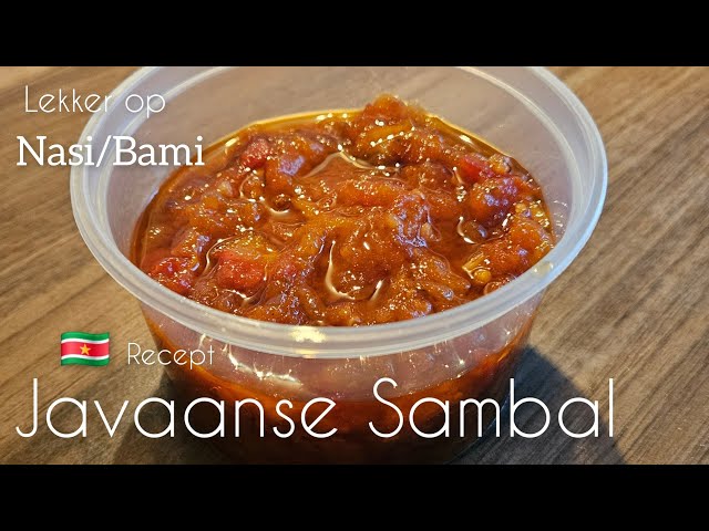 🇸🇷 Surinaamse Javaanse Nasi Bami sambal maken garnalen sambal|Surinamese Javanese sambal badjak|