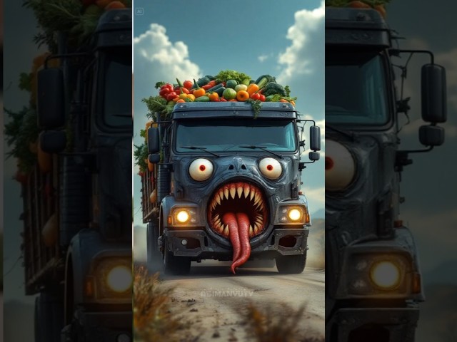 Evolution monster truck turns into flower truck