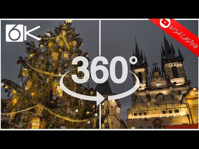 Visit Prague Czech Republic in VR | Christmas at the Old Town Square