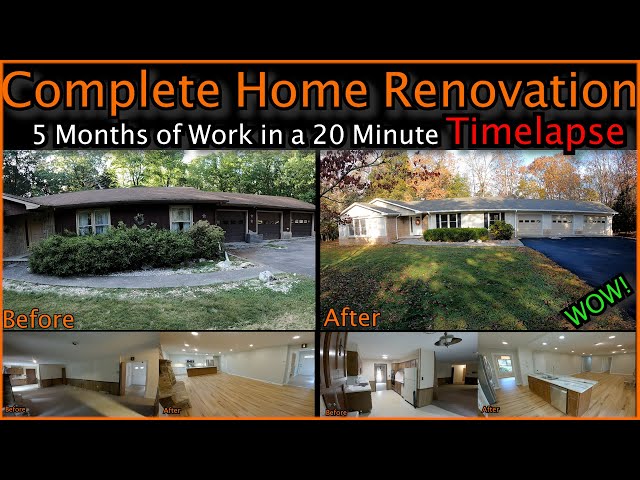 AMAZING FULL Home RENOVATION Timelapse!