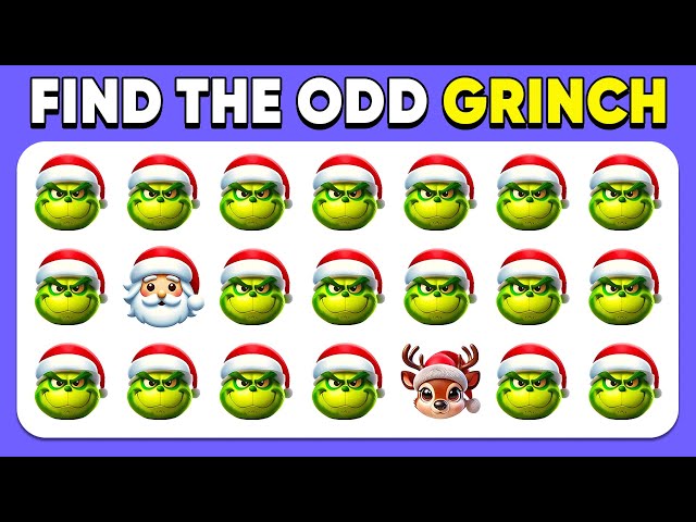 Find the ODD One Out - Christmas Edition 🎅🎁⛄️ | Easy, Medium, Hard | Emoji Quiz