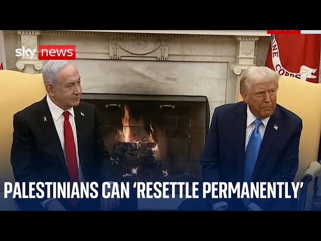 Trump calls for 'beautiful area' for displaced Palestinians to live