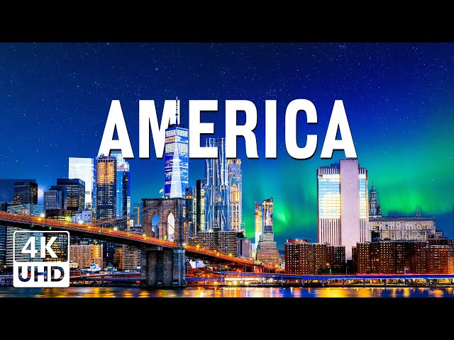 Wonders of America 4K | Experience the stunning nights of the America with Relaxing Piano Music