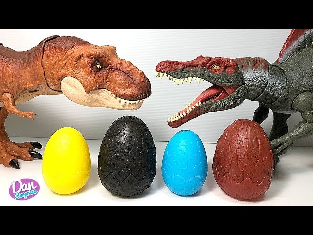 Hatch new Dinosaur Toys Eggs with Jurassic World Dinosaur Fun Video!