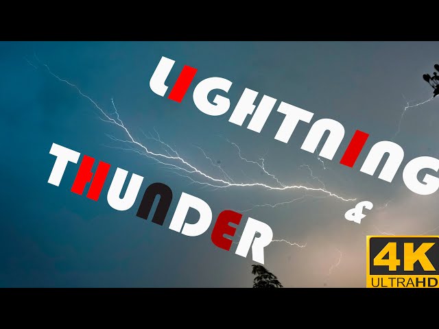 ഒരു ഇടിവെട്ട്  വീഡിയോ - Lightning and Thunder - Slow motion - 4K