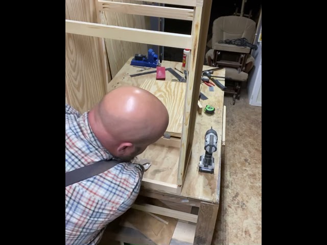 How to trash can cabinet with drawer