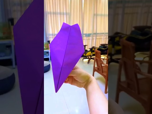 DIY Viral paper plane , how to make a paper airplane , homemade returnable paper plane , easy toy