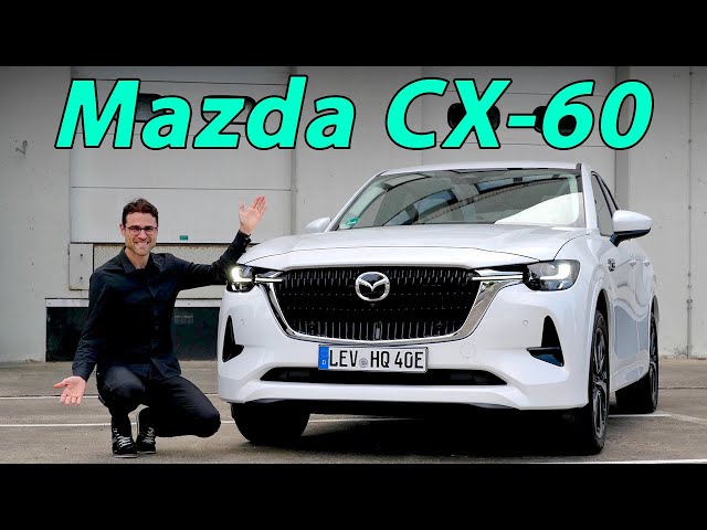 Mazda CX60 driving REVIEW e-Skyactiv in Germany (US CX70)! Is it the Premium CX-5?