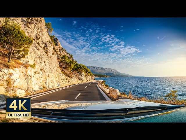 Croatia's Adriatic Coastal Highway 4K Driving Tour to Karlobag