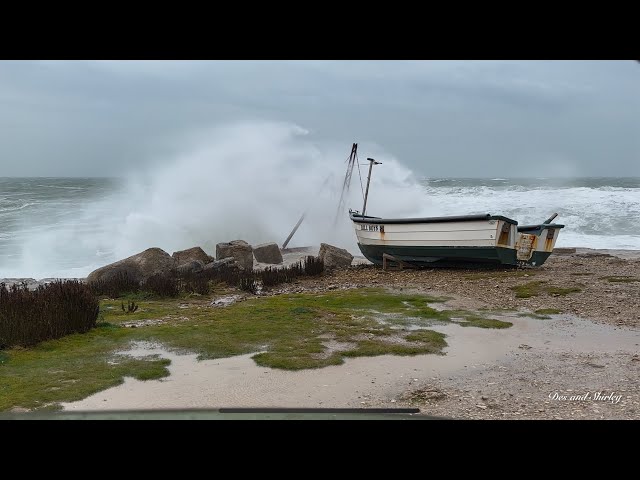 Storm BERT on Sunday morning at Portland Bill 24th Nov 2024