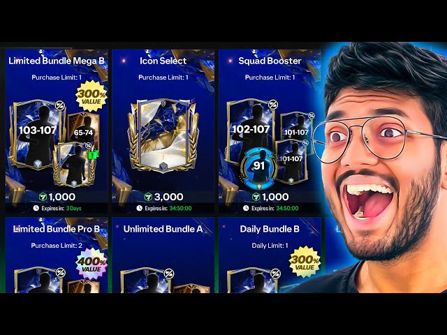 TOTY ICONS Hunt & Squad Upgrade on Icons2Glory Account - FC MOBILE