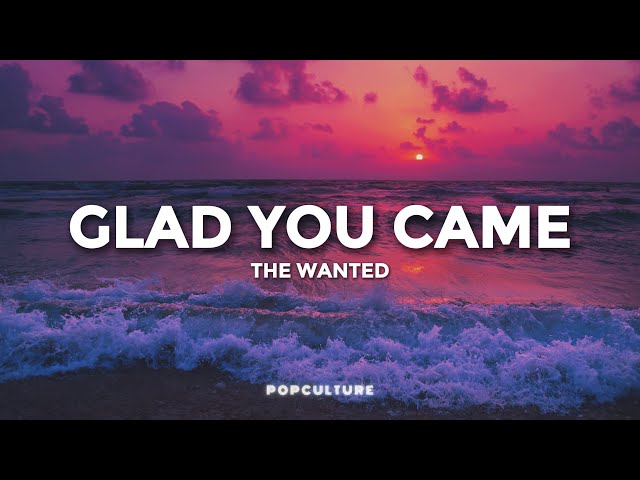 The Wanted - Glad You Came (LYRICS)