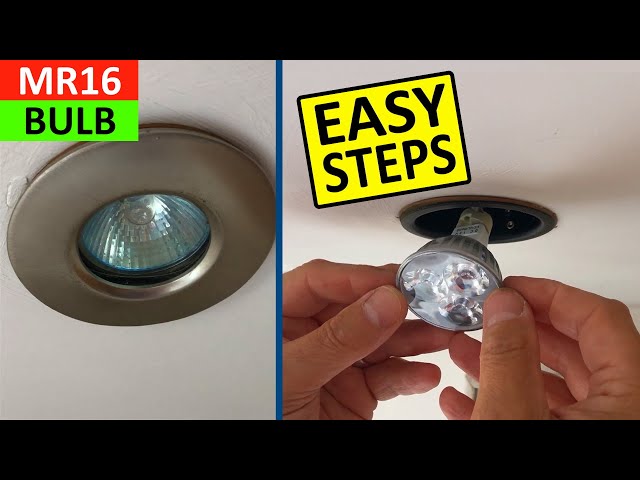 How to replace MR16 Halogen Bulb with a MR16 LED Bulb - 12V MR16 Bulb Replacement with Bathroom LED