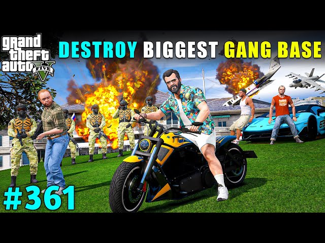 MICHAEL DESTROYED BIGGEST MAFIA'S GANG BASE | GTA V GAMEPLAY #361 | GTA 5