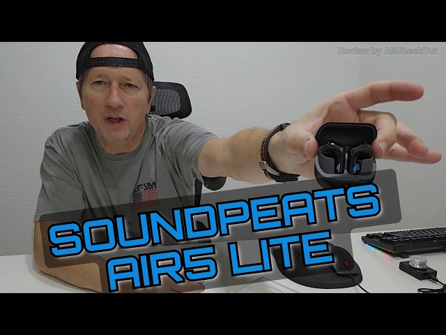 SoundPEATS Air5 Lite Wireless Earbuds Review with Mic Quality Test