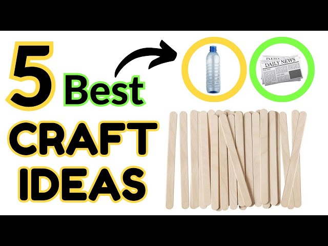 Waste Material Craft Ideas | Trash into Treasures | 5 Amazing Craft Ideas |