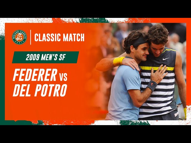 Federer vs Del Potro 2009 Men's semi-final | Roland-Garros Classic Match