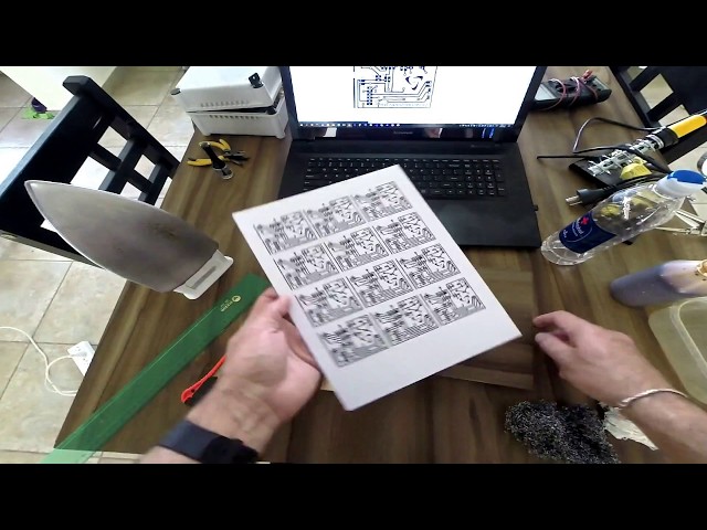 PCB preparation (toner transfer)  - DIY Arduino Weather Station - Part 1