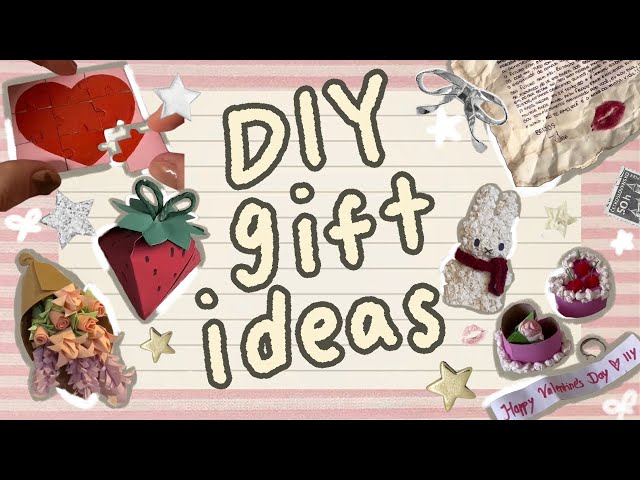 12 Valentines Day diy gift ideas ˚₊‧꒰ა ♡ ໒꒱ ‧₊˚ last minute aesthetic gifts