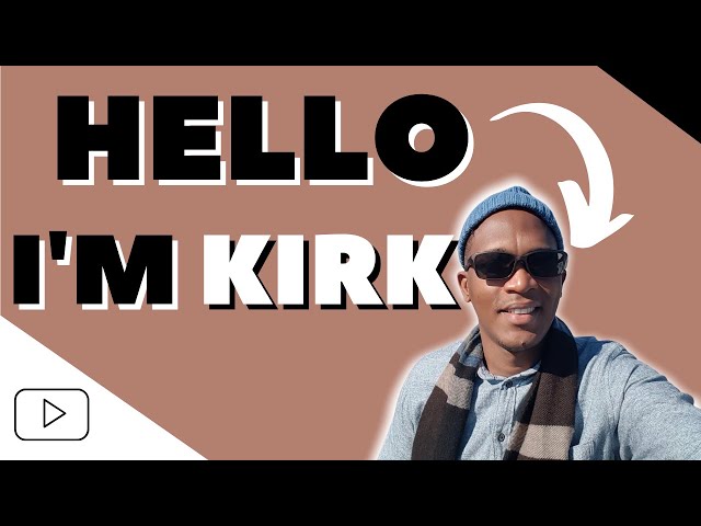 Channel Introduction Video -  Hello! I'm Kirk @jamaipanese - One Minute Intro