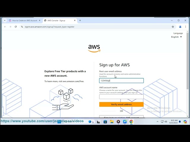 Create aws account: Is AWS account the same as Amazon account?