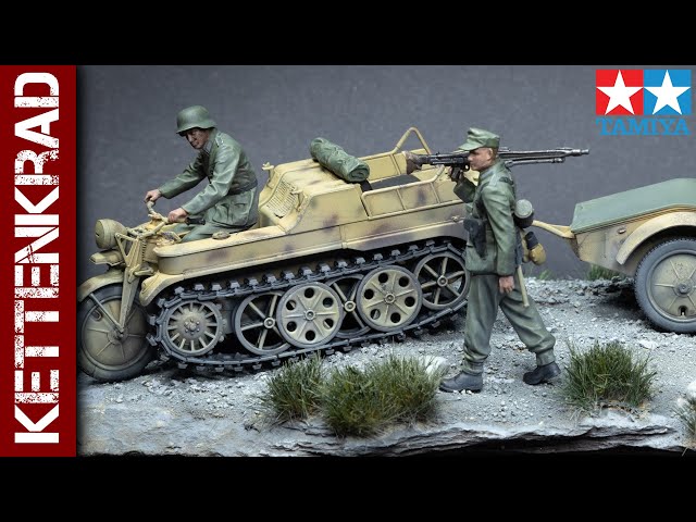 Sd. Kfz 2 Kettenkrad diorama (Tamiya 1/35 scale model)