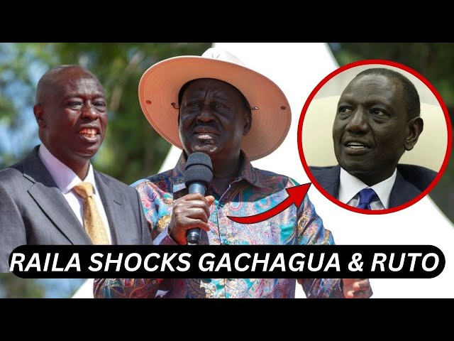 You are a failure no one can trust you! Raila Odinga speech lecturing Gachagua before he joined Ruto