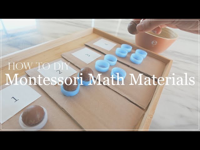 How to DIY Montessori Math Activities for Toddler & Preschool | Numbers & Counting materials