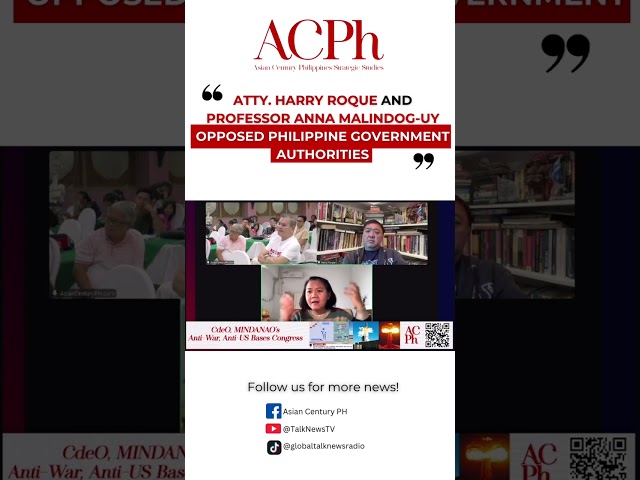 Atty. Harry Roque and Professor Anna Malindog-Uy on Different Issues of the Philippines.