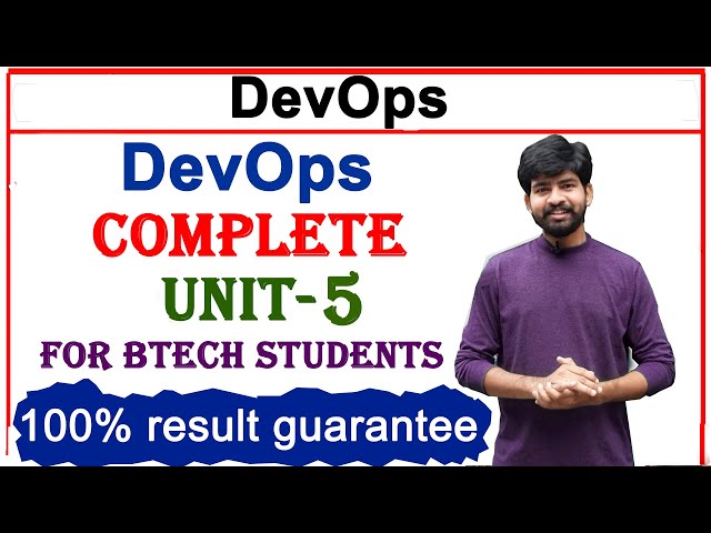 DevOps subject complete unit 5 | devops unit 5 | devops subject | btech | unit 5 | all topics