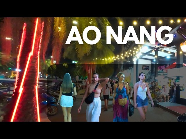 🔥 Nightlife of AO NANG | Tourist B##M | KRABI | Thailand | No Talk