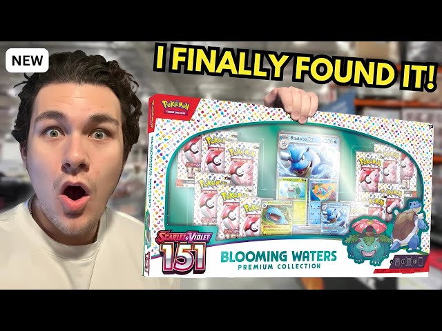 IT WAS A DISASTER! Opening The New Pokemon 151 Blooming Waters Box!