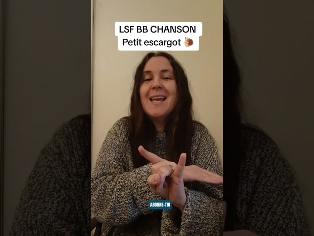 LSF bébé, comptine/chanson "Petit escargot 🐌" #lsf #signes #bebe