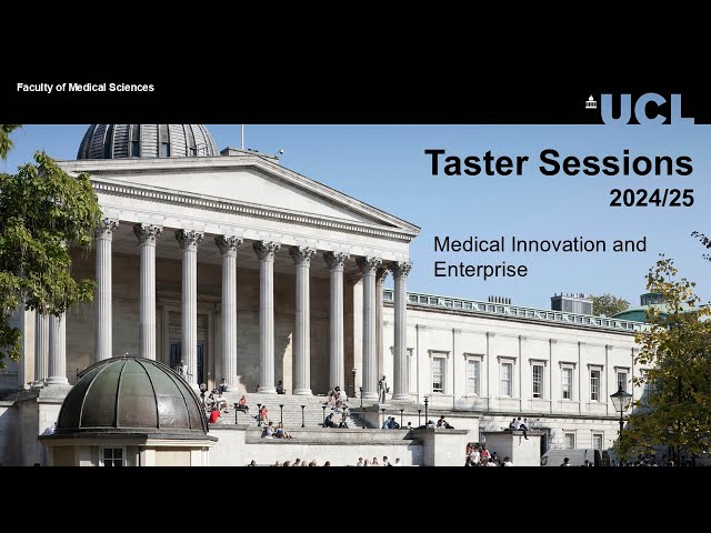 Medical Innovation and Enterprise BSc - How can we address our society’s growing healthcare needs?