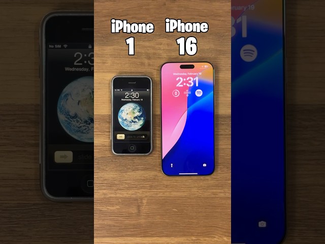 iPhone 1 vs iPhone 16 Pro Max 🤯