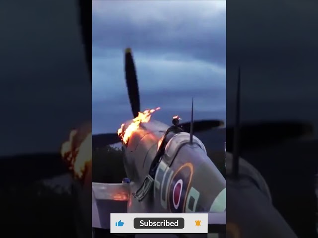 🔥 Spitfire Engine Flames Caught on Camera! 🔥