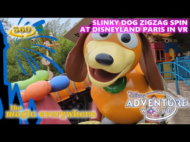 [VR 360] Slinky Dog Zigzag Spin at Disney Adventure World in Disneyland Paris