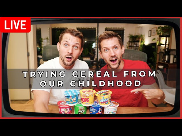 Trying Cereal from our Childhood | Live