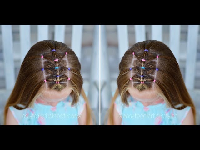 Feathered Triangle Elastic Hairstyle