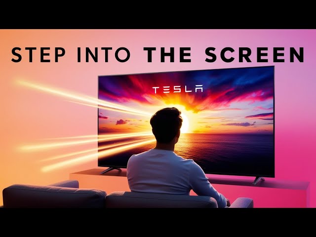 2025 Tesla 16K Smart TV, endorsed by Elon Musk, is here with a game-changing virtual display.