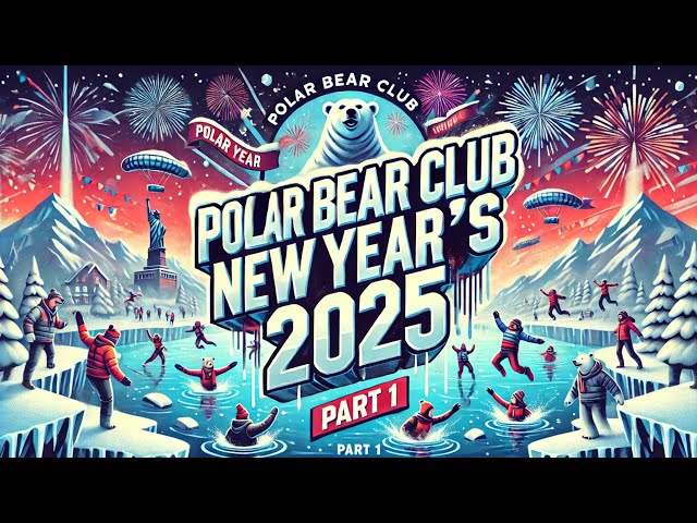 🔴 NYC CONEY ISLAND POLAR BEAR SWIM NEW YEARS 2025 in 360° PART 1