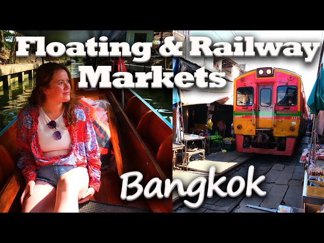 THAILAND'S CRAZY RAILWAY MARKET AND DAMNOEN SADUAK FLOATING MARKET