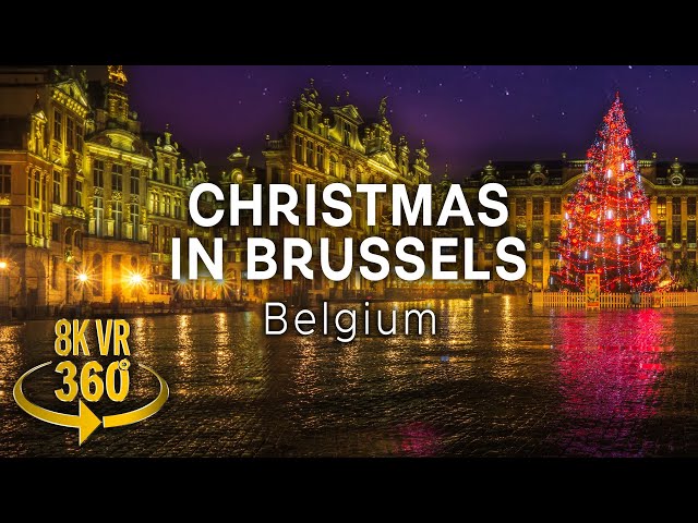 Magical Christmas at Grand Place Brussels - 8K 360 VR Video!