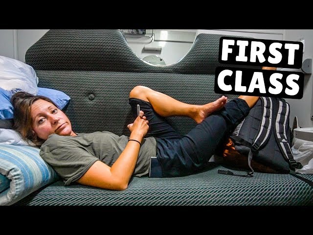 First Class OVERNIGHT TRAIN Georgia to Azerbaijan (scary border crossing)