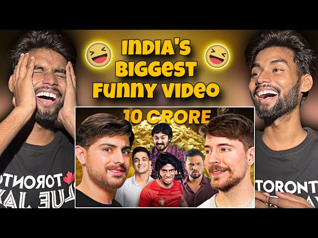 MR BEAST PARODY 🤑 Ft. INDIAN CREATORS | CARRYMINATI | Reaction boy krish