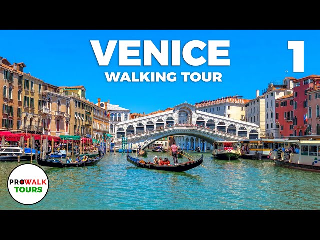 Venice, Italy Walking Tour PART 1 - 4K 60fps - with Captions