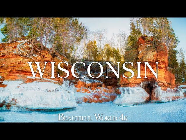 Wisconsin 4K - Majestic Winter Landscapes with Snowy Forests & Icy Lakes - 4K UHD